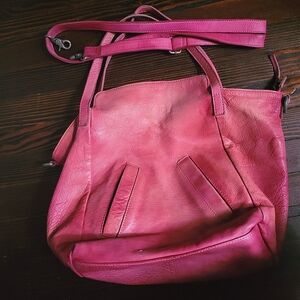 Pink Genuine Leather shoulder bag from Free People